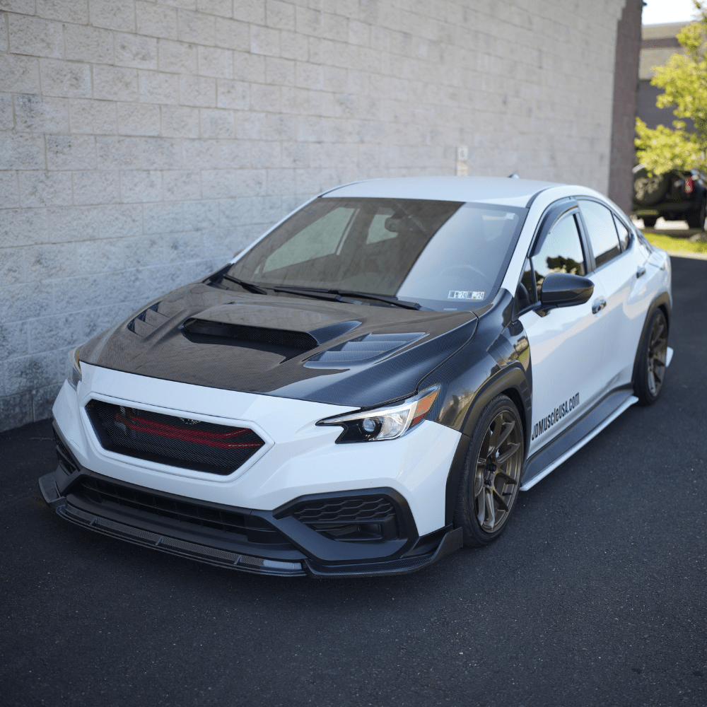JDMuscle Carbon Fiber Naga Style Front Bumper Lip (2022-2025 WRX)