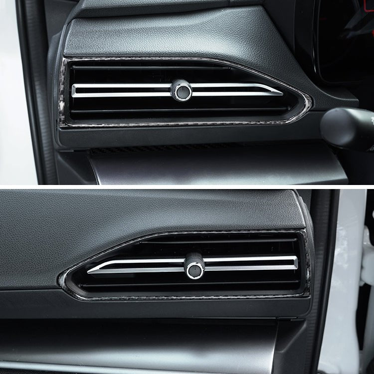 JDMuscle P&S Series Carbon Fiber AC Trim Covers 4 PC (2022-2025 Subaru WRX)