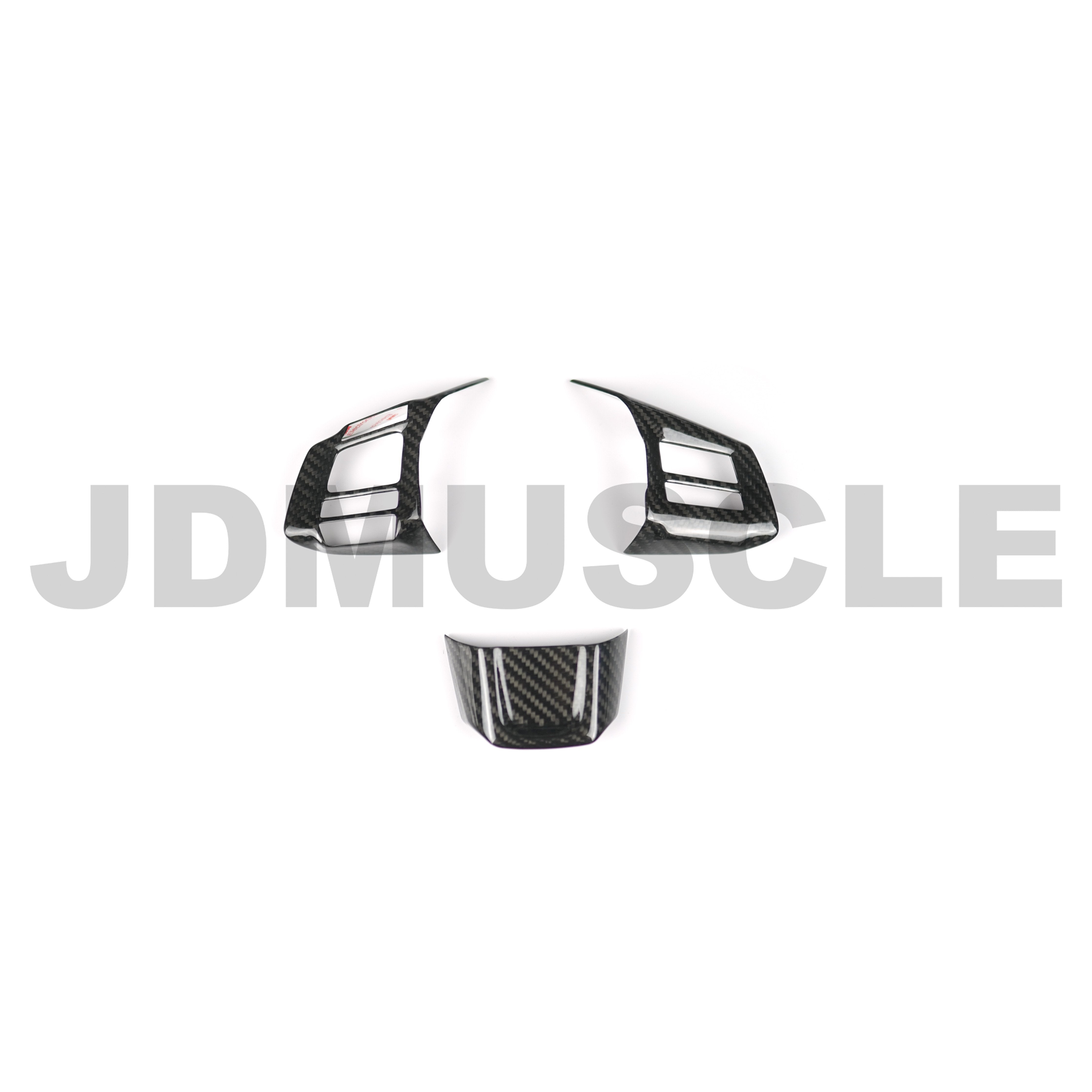 Cubiertas de volante de fibra de carbono JDMuscle Tanso - WRX MT/STI 2016-2019*