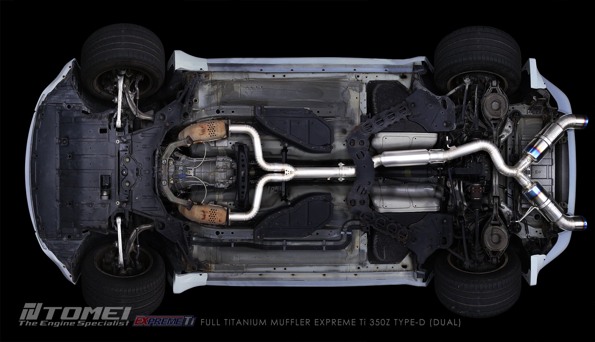 Tomei Titanium Dual Exit Cat-Back Exhaust System | 2003-2008 Nissan 350Z (TB6090-NS04B)