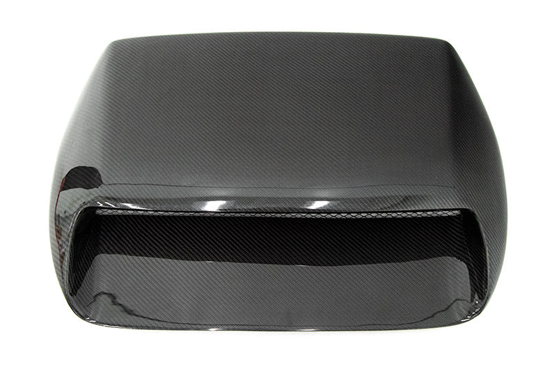 OLM Oversized Carbon Fiber Hood Scoop - 2015+ WRX / STI - 1