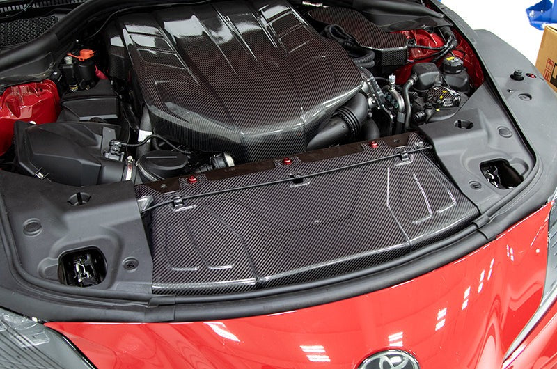 OLM Carbon Fiber Radiator Cooling Plate - 2020 Supra