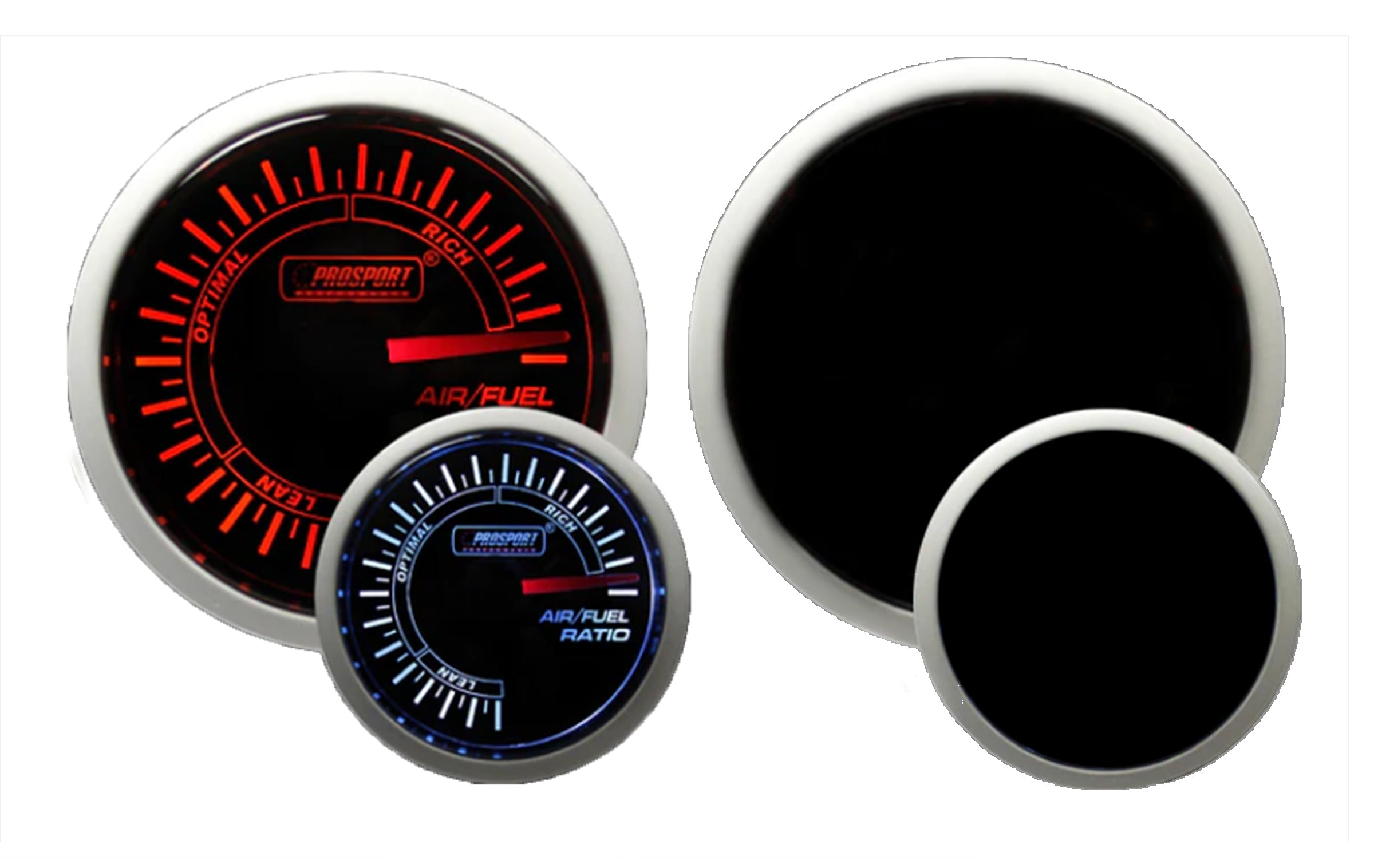 Prosport 2-1/16" Amber / White - Air Fuel Ratio Gauge