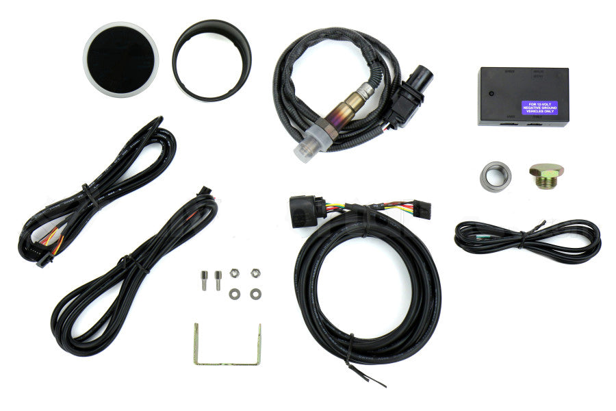 Kit de relación aire-combustible digital de banda ancha Prosport de 2-1/16" con pantalla LCD azul