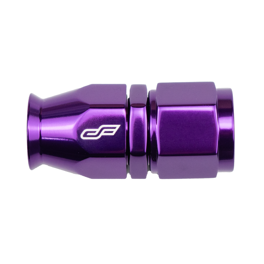 -6 AN Straight Female Aluminum Hose End (PTFE)