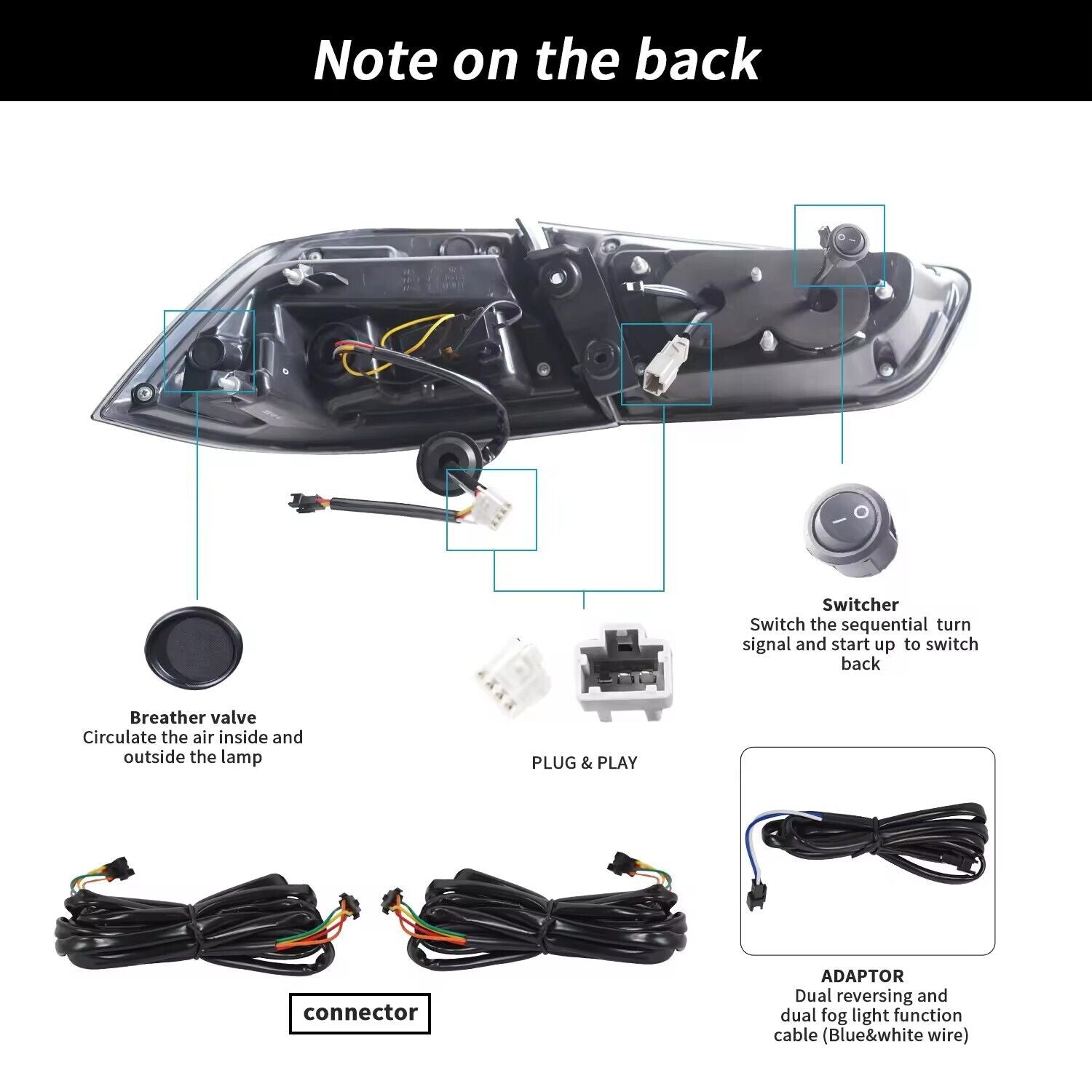 NTXGlow LED Tail Lights RGB Or Plugplay (2008-2015 Mitsubishi Lancer)