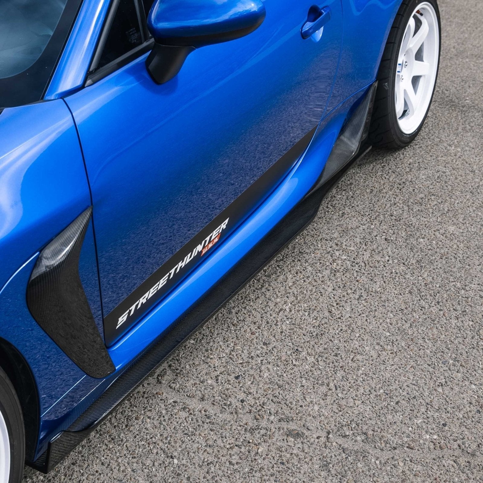 Street Hunter BRZ/GR86 カーボンファイバー Side Skirt Extension - Street Hunter