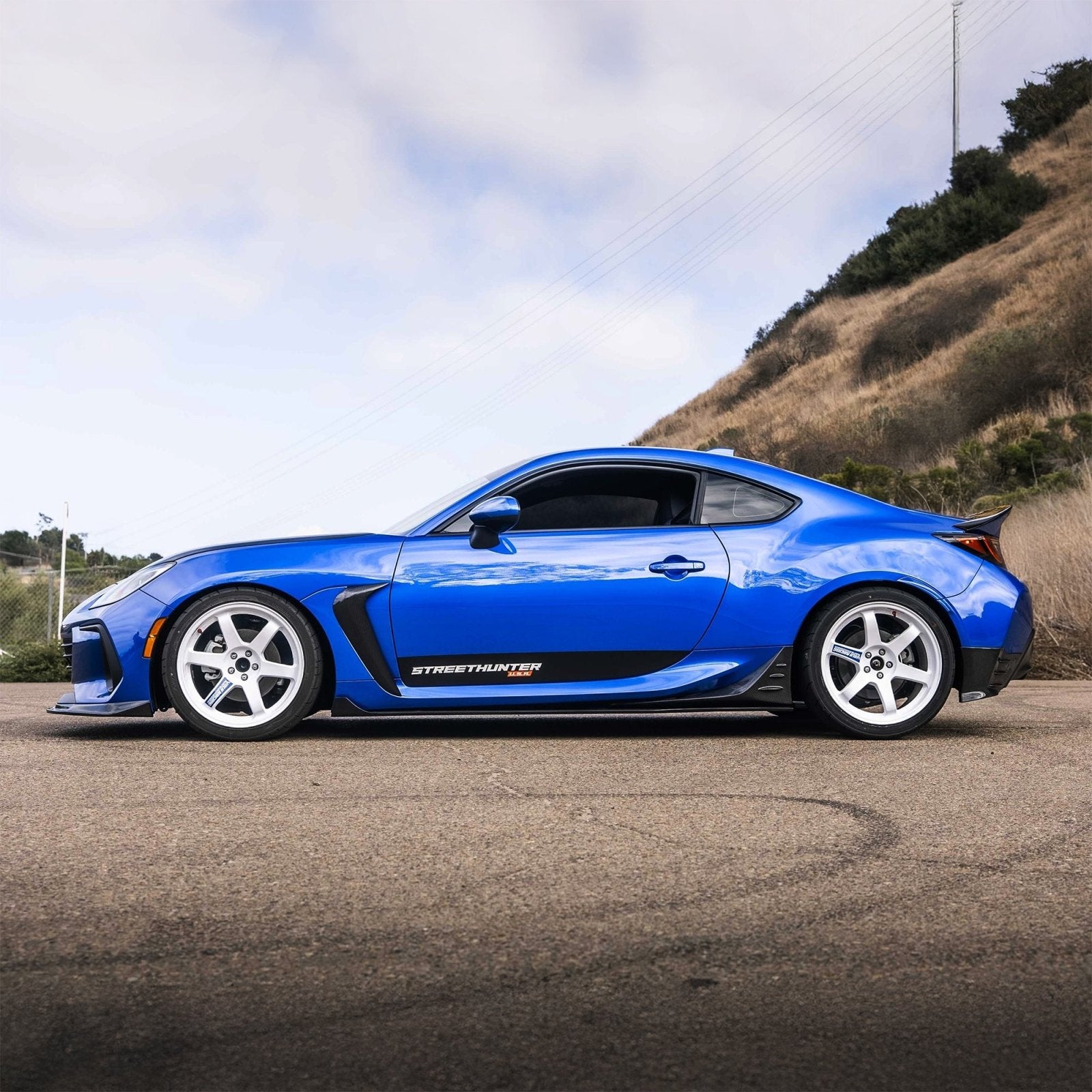 Street Hunter BRZ/GR86 カーボンファイバー Side Skirt Extension - Street Hunter