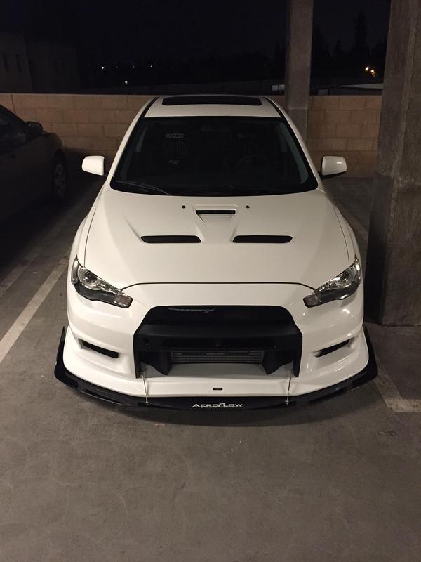 Aeroflow Dynamics 2008-2015 Mitubishi Evo X Splitter (Varis Bumper)