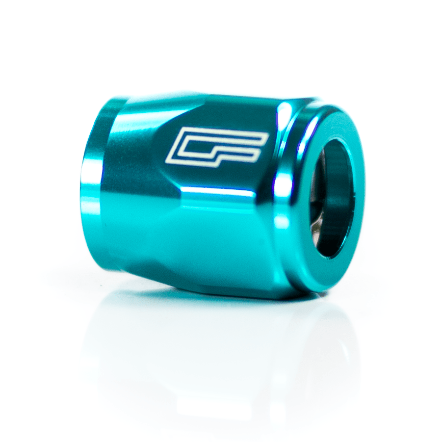 ColorFittings - 16 AN Hex/Worm - Clamp Hose Finisher - 6