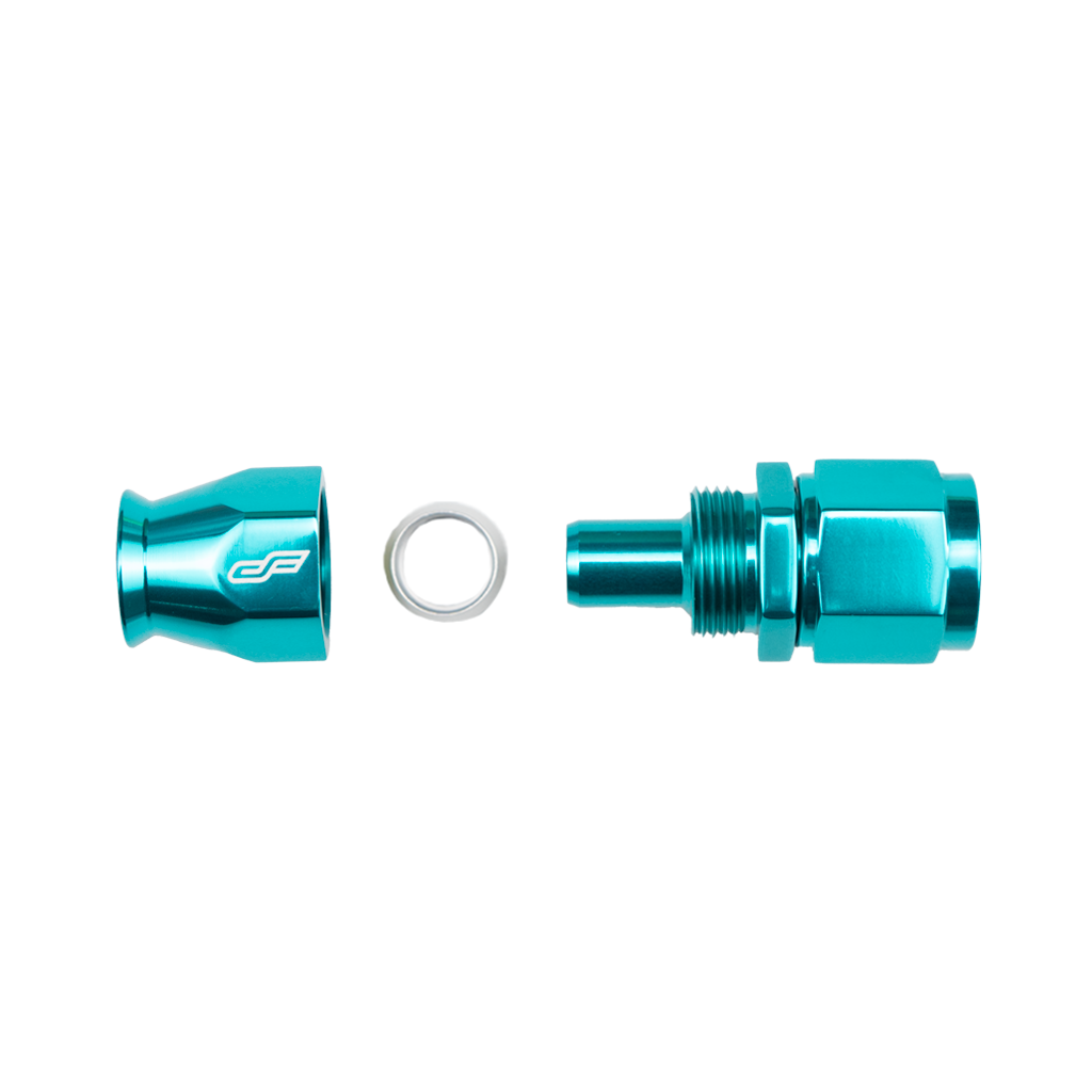 -10 AN Straight Female Aluminum Hose End (PTFE)