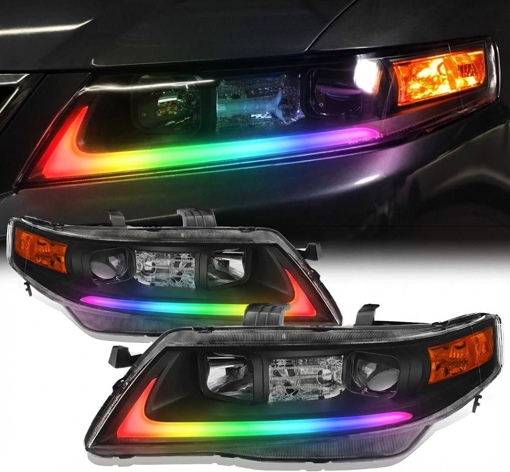 NTXGLOW RGB headlights (2004 - 2008 Acura TSX CL9) - 4