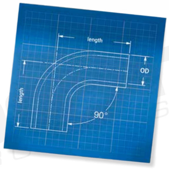 Titanium Elbow 90° Mandrel Bend - 1,2mm WT - 1.5D - Grade 2 (3006001051)