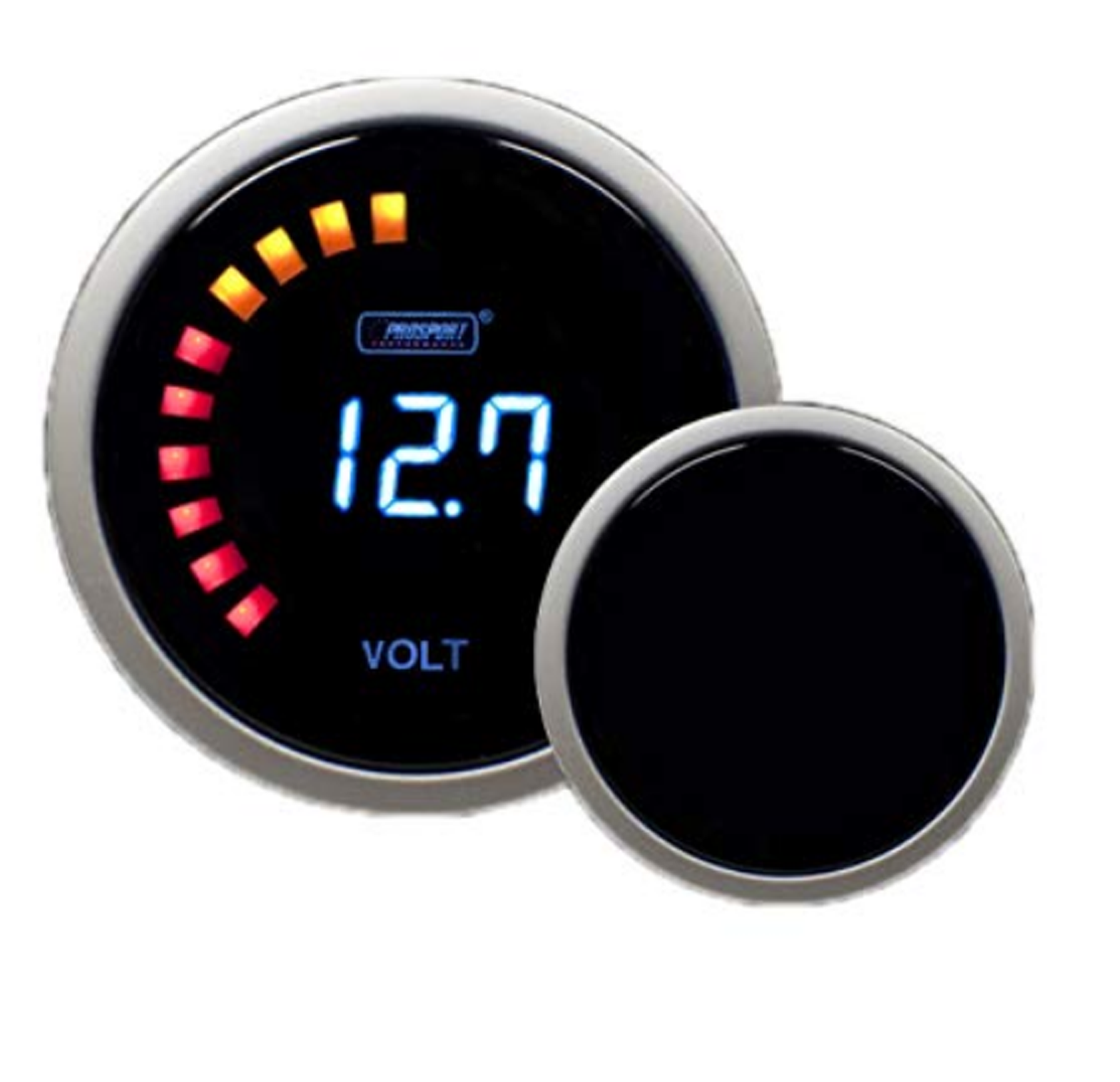 Medidor de voltios digital Prosport de 2-1/16"
