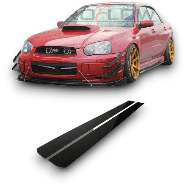 Aeroflow Dynamics 2002 - 2007 Subaru Wrx/Sti Side Skirt Extension V1
