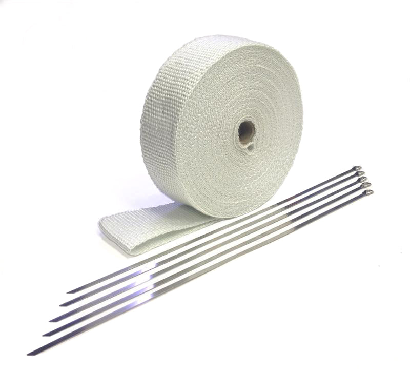 Prosport Fiberglass Header Wrap - Super White 2" wide x 50 Ft. with Ties