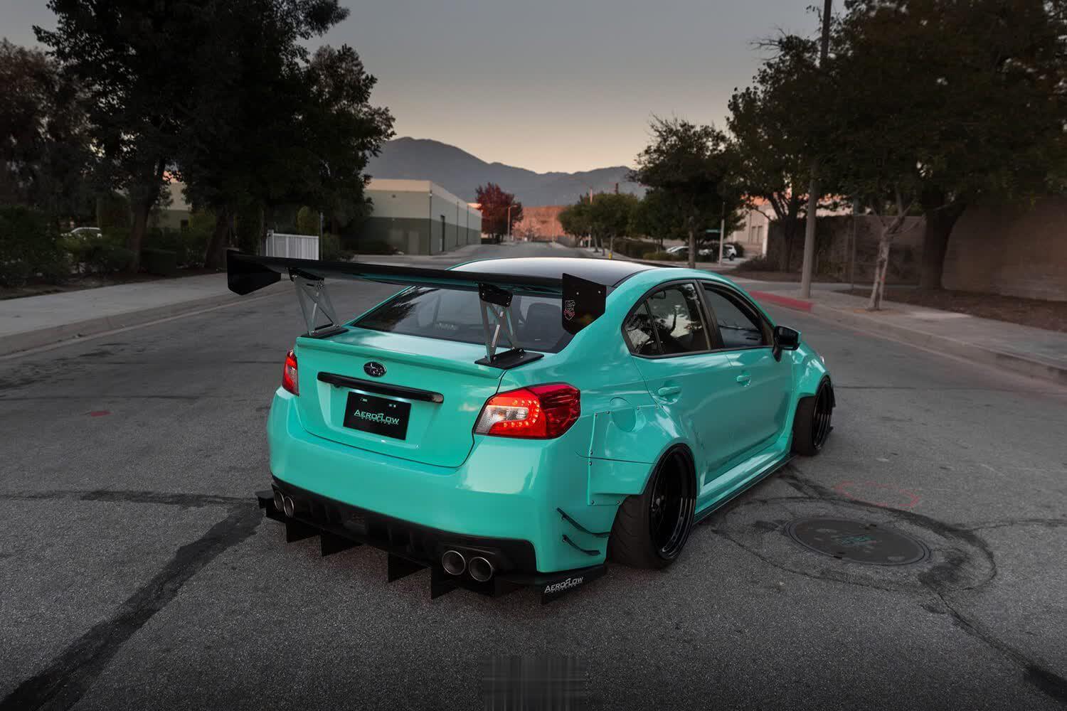 Aeroflow Dynamics Rear Diffuser V2 (2015-2021 Subaru WRX/STI) - 15