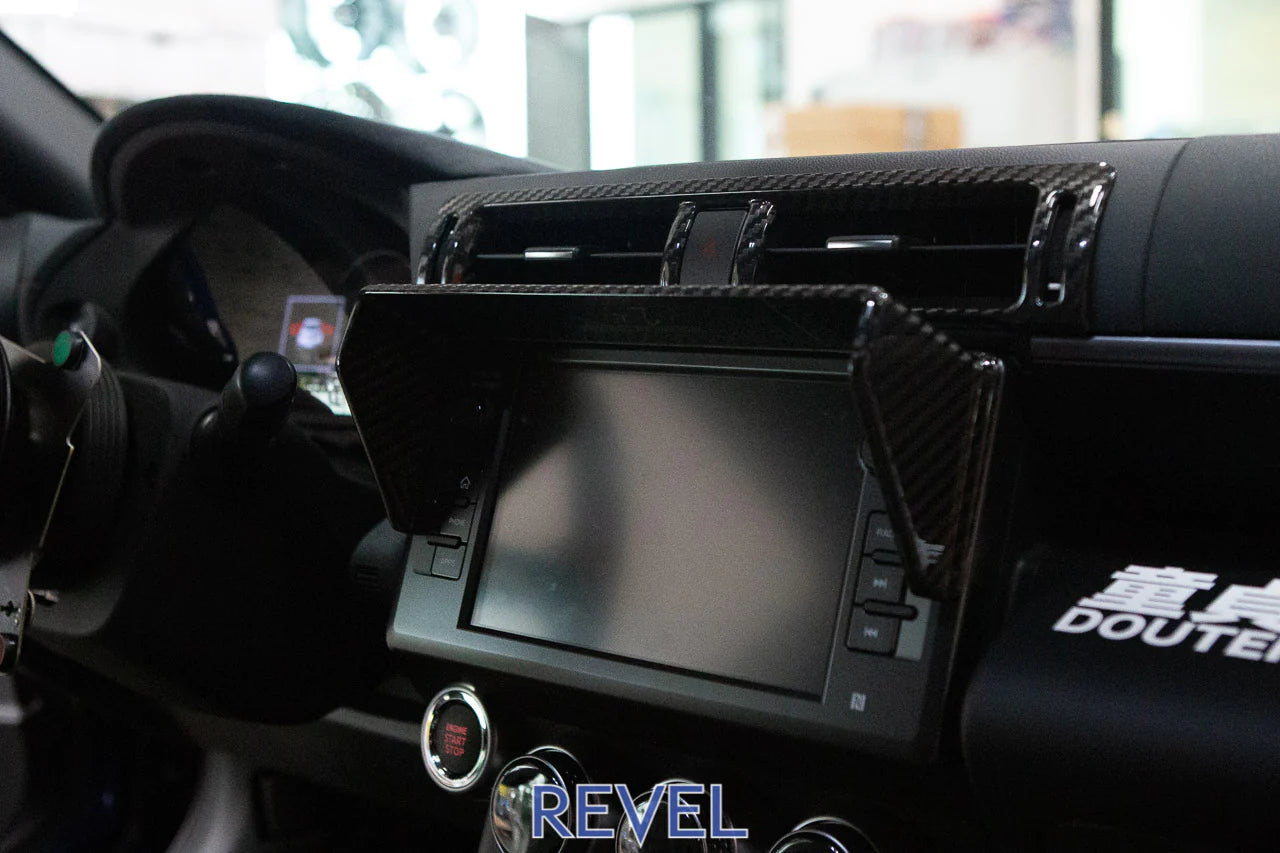 Revel GT Dry Carbon Carbon Navigator Visor - 1 Piece (22+ GR86/BRZ)