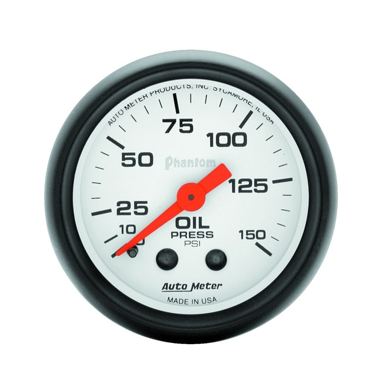 Autometer Phantom Series 2-1/16'' Oil Pressure 0-150 PSI Gauge