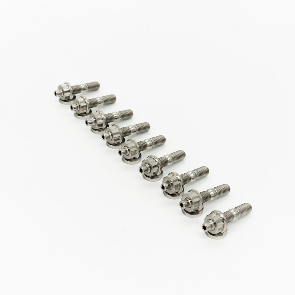 JDC Titanium Exhaust Manifold Stud Kit (Honda/Acura B,D,H,F,J Series Motors) - 5