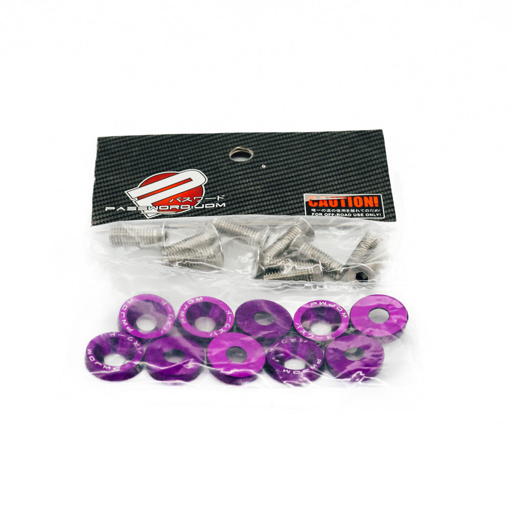 NRG Fender Washer Kit w/Rivets For Metal (Silver) - Set of 10, NRG, Brand