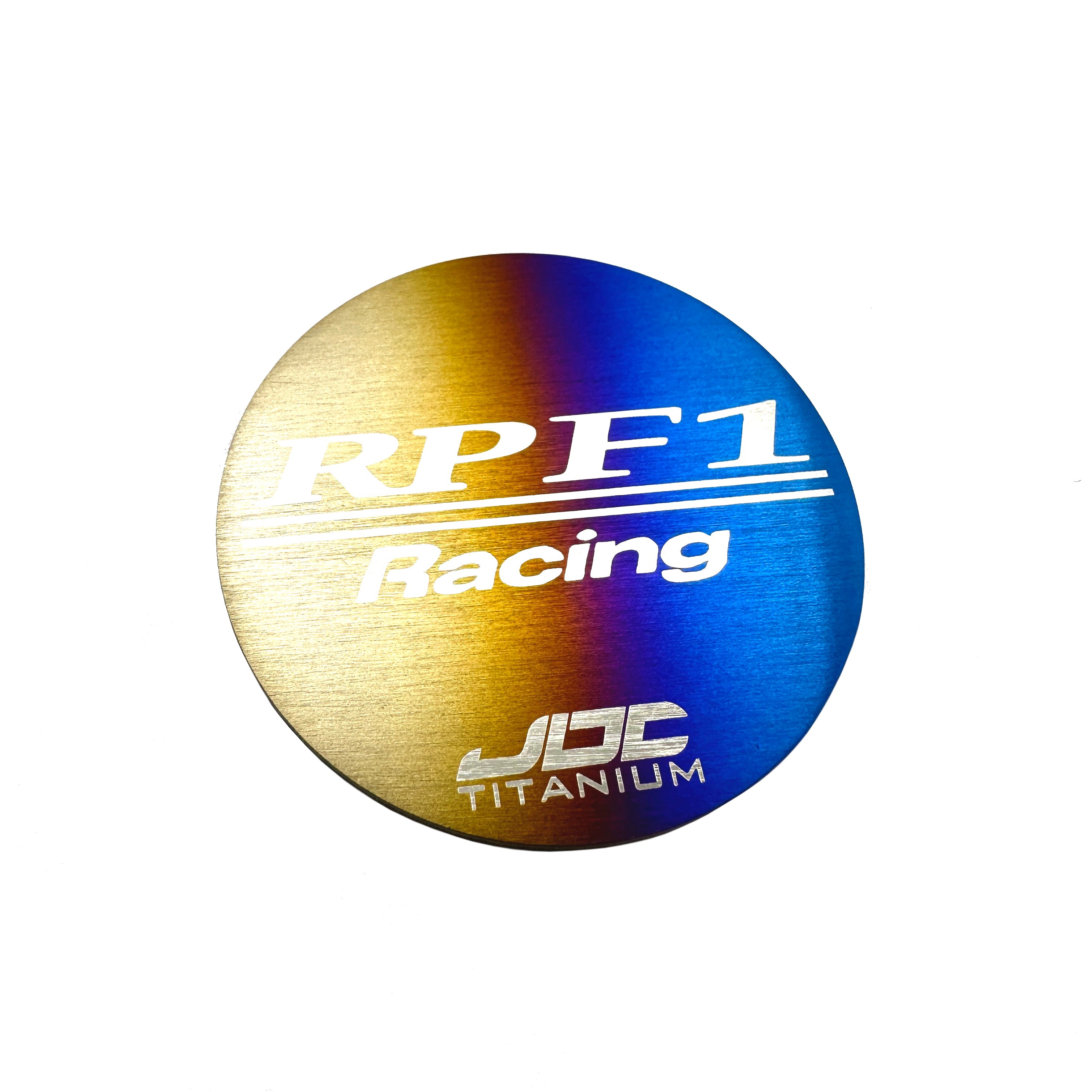 JDC Titanium Enkei RPF1 Wheel Center Cap Plaques