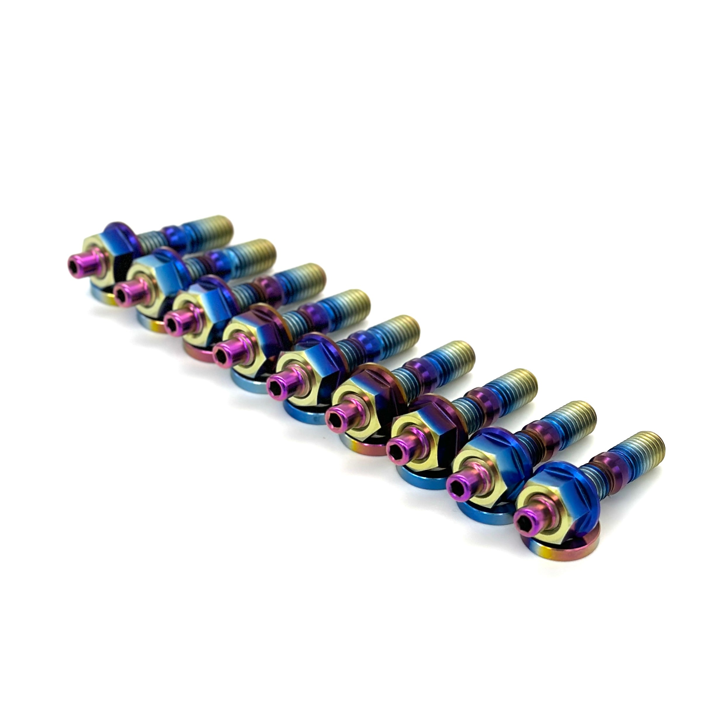 JDC Titanium Exhaust Manifold Stud Kit (Honda/Acura B,D,H,F,J Series Motors) - 6