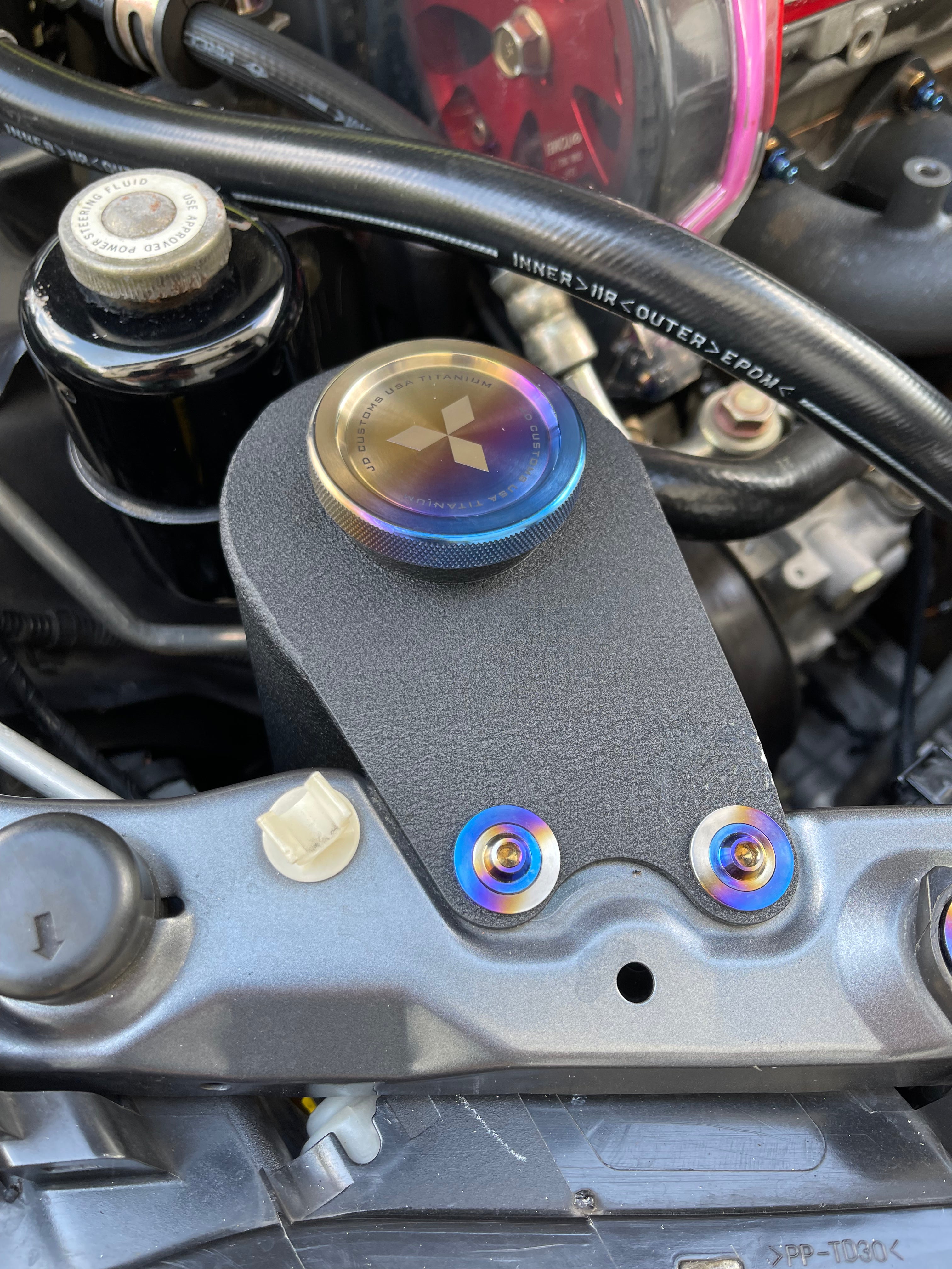 JDC Titanium Cap for STM/JM Fab Tanks (Evo 7/8/9) - JD Customs U.S.A