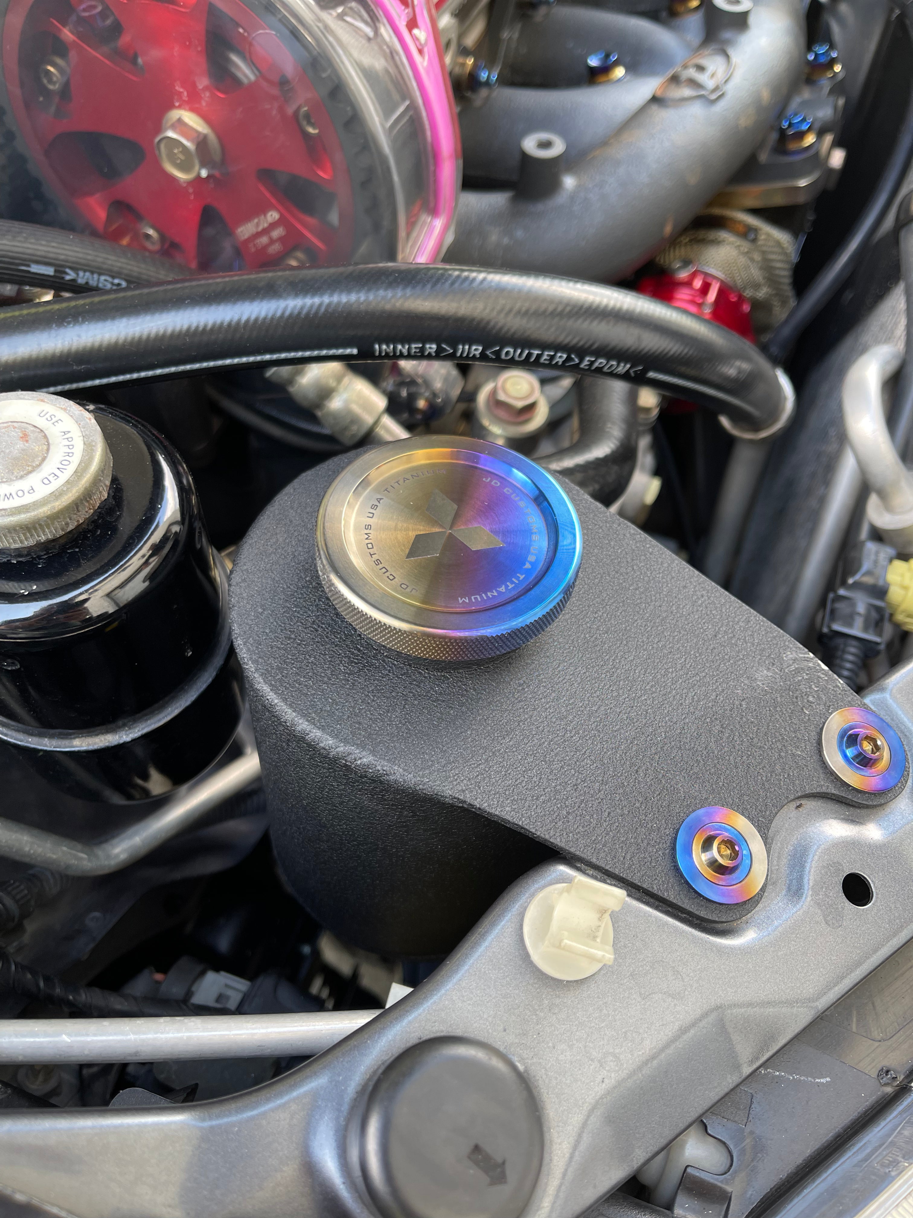 JDC Titanium Cap for STM/JM Fab Tanks (Evo 7/8/9) - JD Customs U.S.A