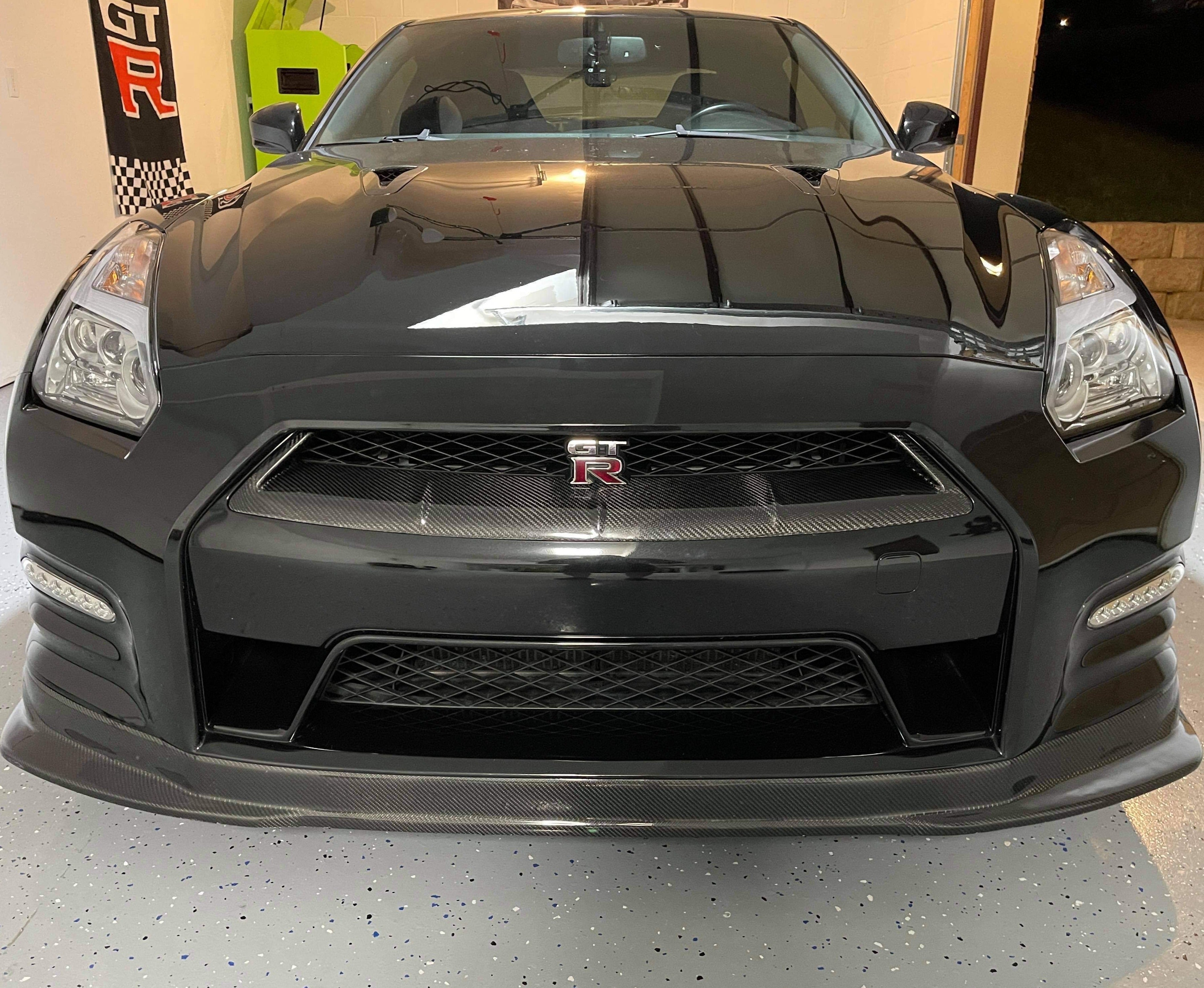 Parrilla frontal de fibra de carbono seca Rexpeed Mi-Style (12-16 GT-R)