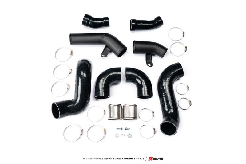 AMS Performance Omega Turbo Kit 3in Lower Intercooler Pipes (Nissan GT - R R35) - AMS