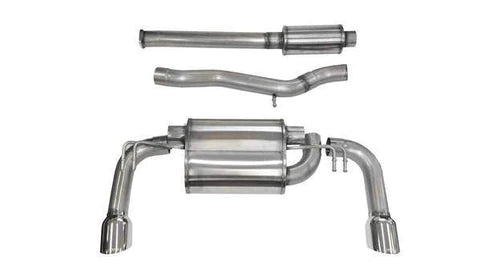Corsa Polished Sport Dual Rear Cat - Back Exhaust (Evo X) - CORSA Performance