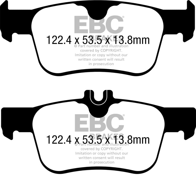 EBC Bluestuff Rear Brake Pads (17+ Honda Civic / Type - R) - EBC