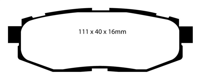 EBC Yellowstuff Rear Brake Pads (Multiple Applications) - EBC