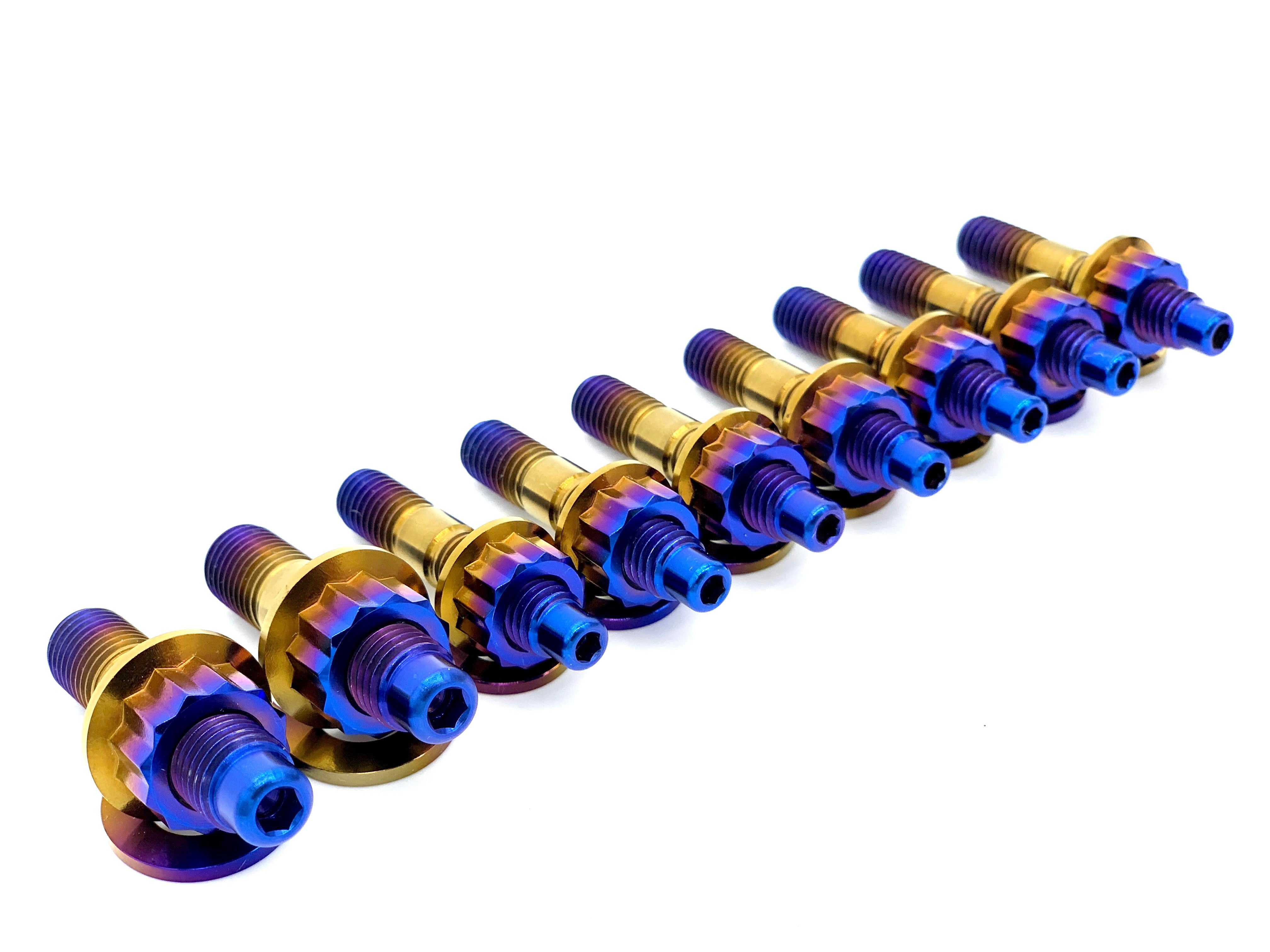 JDC Titanium Stud Sets M8/M10 (Universal) - 9