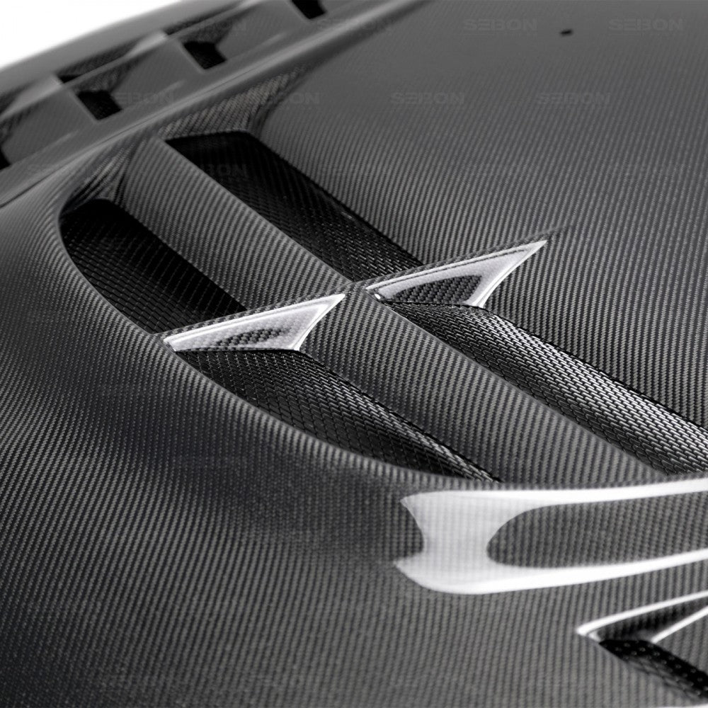 Seibon CWII Style Carbon Fiber Hood (Evo 8/9) (seiHD0305MITEVO8-CWII) - 3