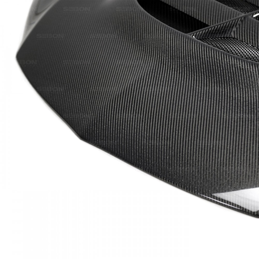 Seibon CWII Style Carbon Fiber Hood (Evo 8/9) (seiHD0305MITEVO8-CWII) - 4