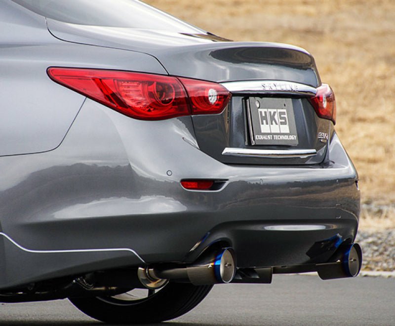 HKS Dual Hi - Power Titanium Tip Catback Exhaust (Infiniti Q50) - HKS