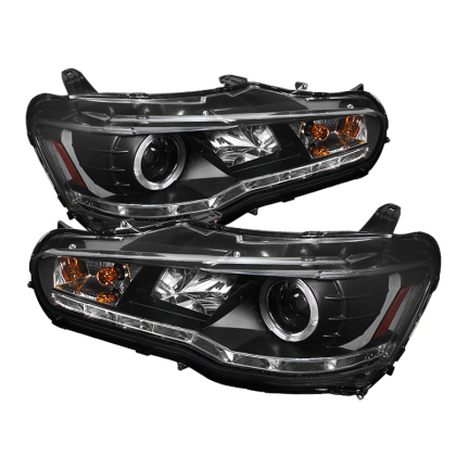 Spyder LED Head Lights Xenon/HID (8-17 Evo X) - JD Customs U.S.A
