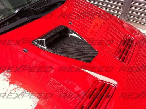 Rexpeed CW-Style Carbon Fiber Hood Scoop (Evo X) - JD Customs U.S.A