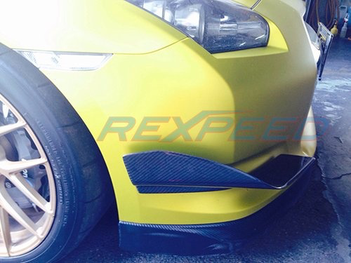 Rexpeed M-Style Carbon Fiber Canards (08-11 GT-R) - JD Customs U.S.A