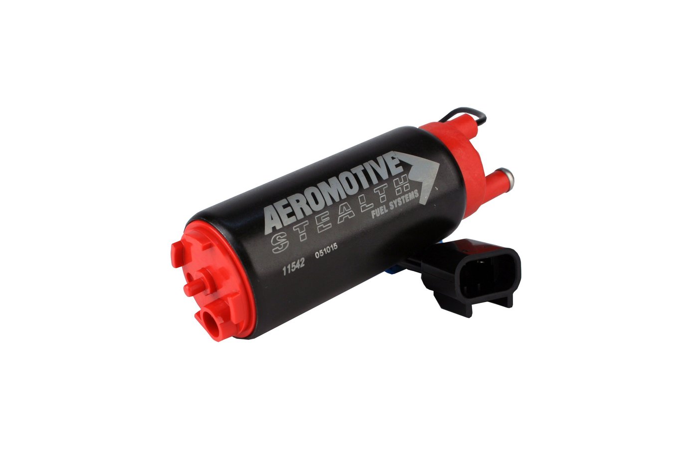 Aeromotive 340 Stealth Fuel Pump - Offset Inlet Inline w/ Outlet (Universal)