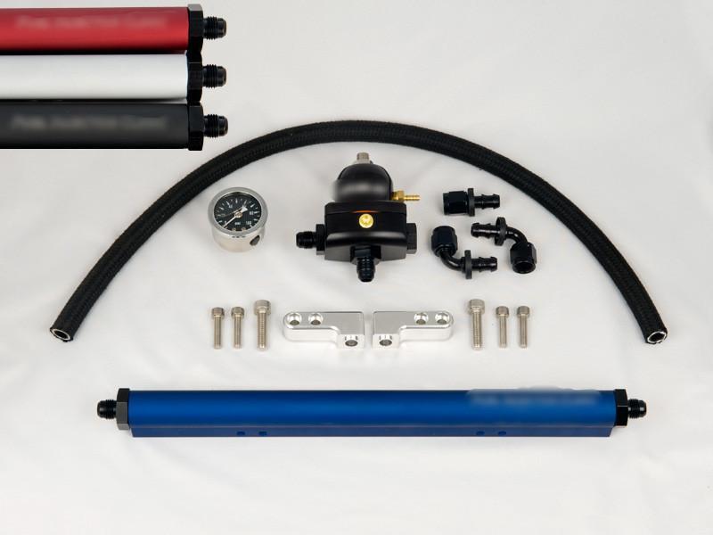Fuel Injector Clinic Complete Fuel Rail Kit with -6 AN Fittings (Evo 8/9)