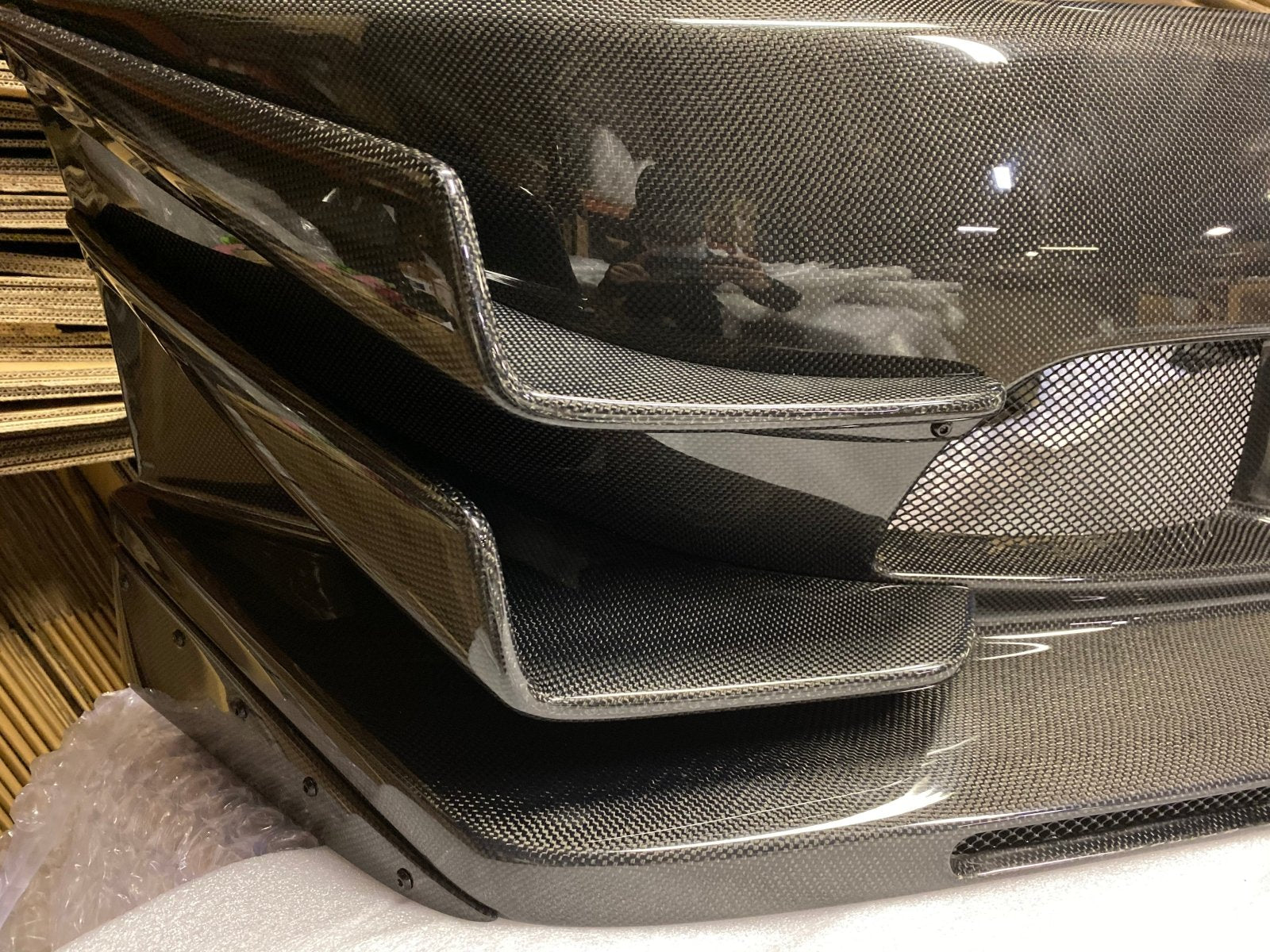 JDC Full Carbon Fiber Voltex Cyber Street Style Front Bumper (Evo 7/8/9) - JDC Body