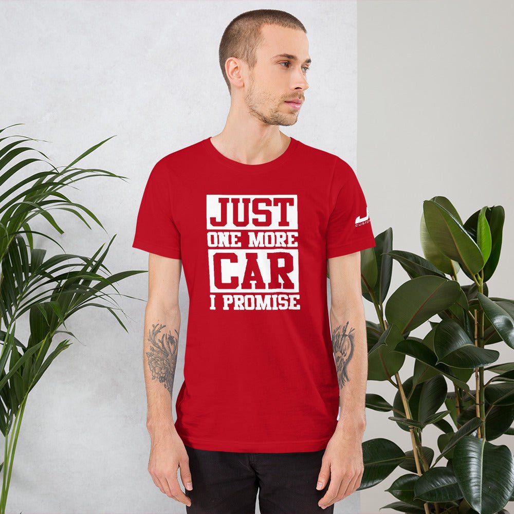 JDC "Just one more car I promise 🤞" T-shirt - JDC Merch