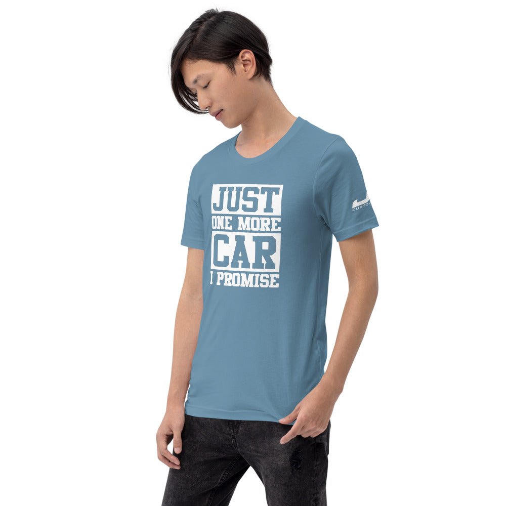 JDC "Just one more car I promise 🤞" T-shirt - JDC Merch