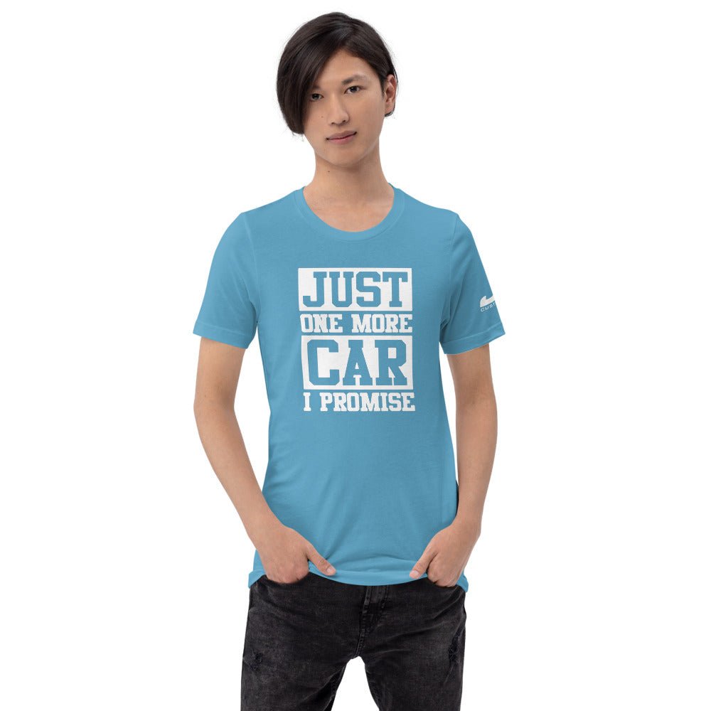 JDC "Just one more car I promise 🤞" T-shirt - JDC Merch