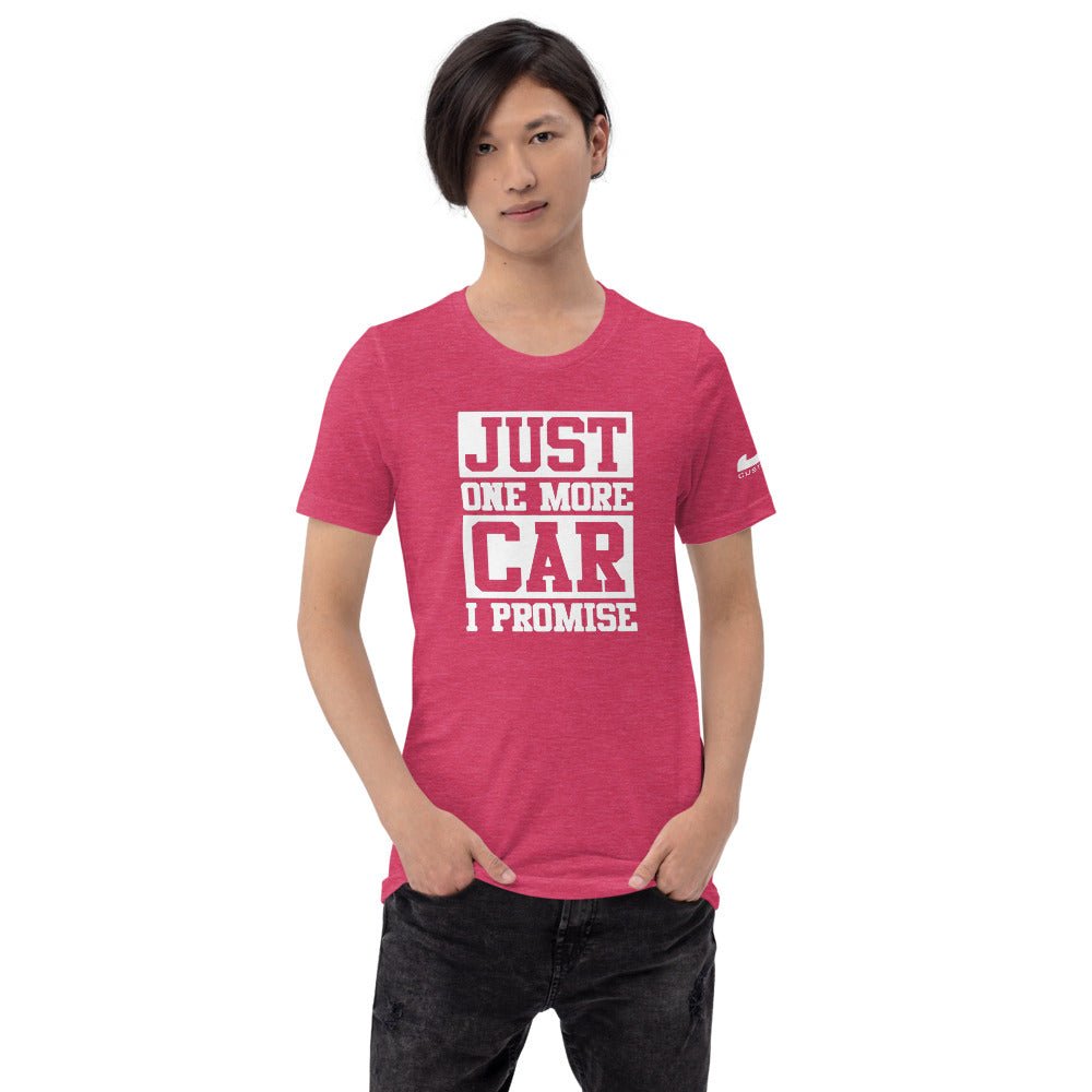 JDC "Just one more car I promise 🤞" T-shirt - JDC Merch