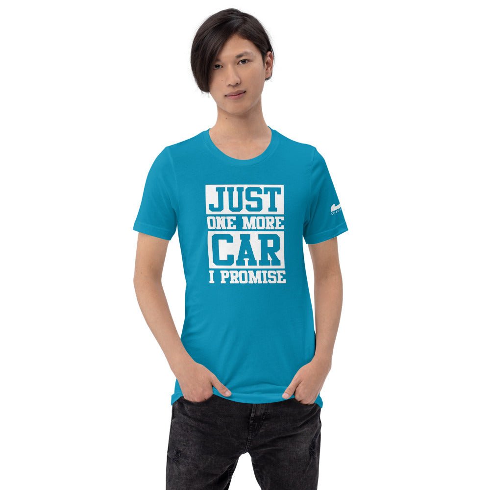 JDC "Just one more car I promise 🤞" T-shirt - JDC Merch