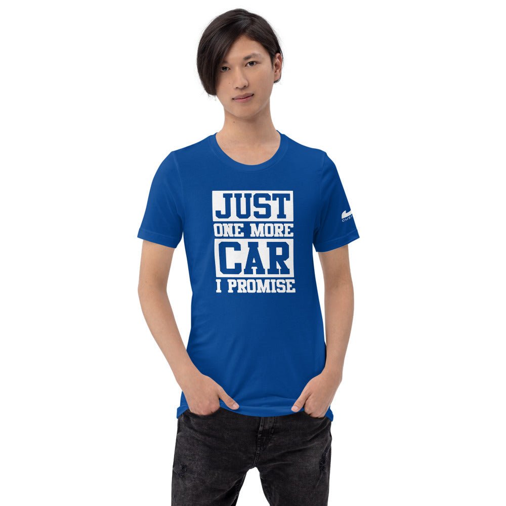 JDC "Just one more car I promise 🤞" T-shirt - JDC Merch